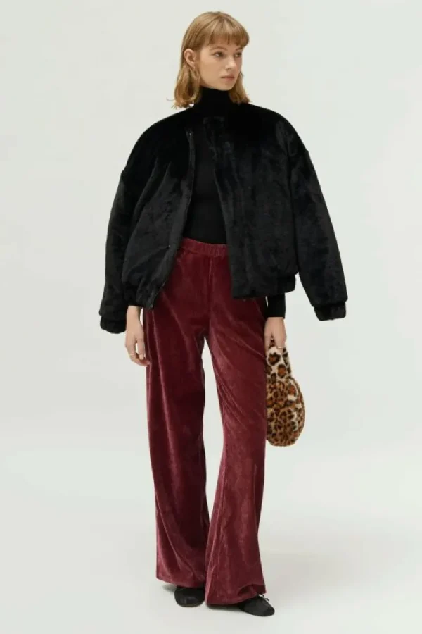 Pantalón de chenilla marrón-COMPAÑIAFANTASTICA Fashion