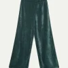 Pantalón de chenilla verde-COMPAÑIAFANTASTICA Sale