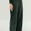 Pantalón de chenilla verde-COMPAÑIAFANTASTICA Sale