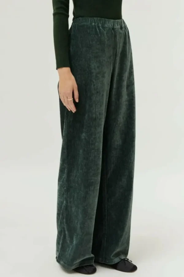Pantalón de chenilla verde-COMPAÑIAFANTASTICA Sale