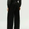 Pantalón de lentejuelas negro-COMPAÑIAFANTASTICA Flash Sale