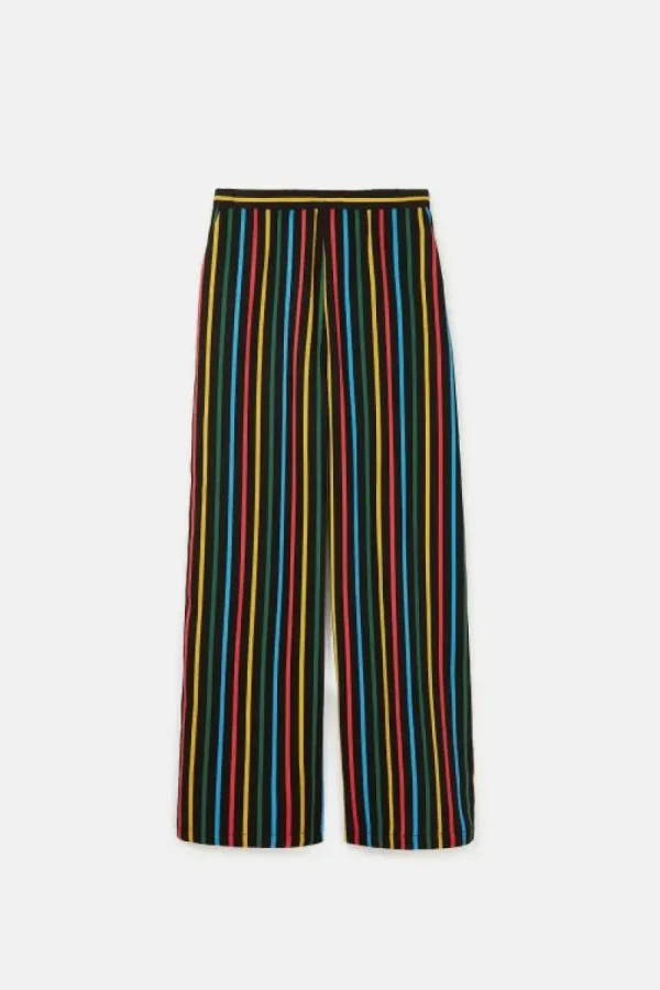 Pantalón de niña con estampado de rayas multicolor-MINI Flash Sale