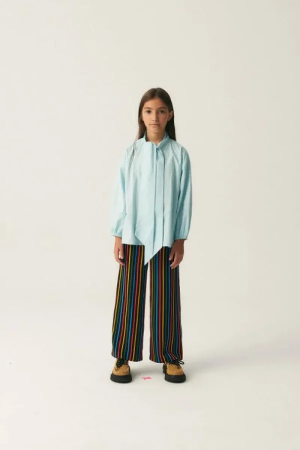 Pantalón de niña con estampado de rayas multicolor-MINI Flash Sale