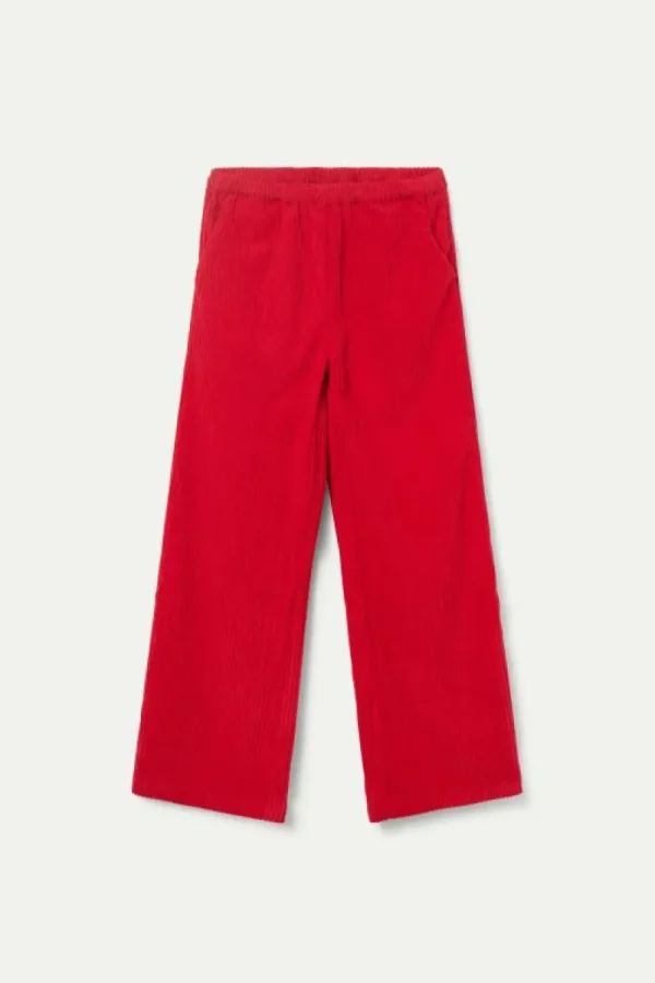 Pantalón de niña de pana rojo-MINI Store
