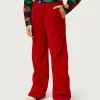Pantalón de niña de pana rojo-MINI Store
