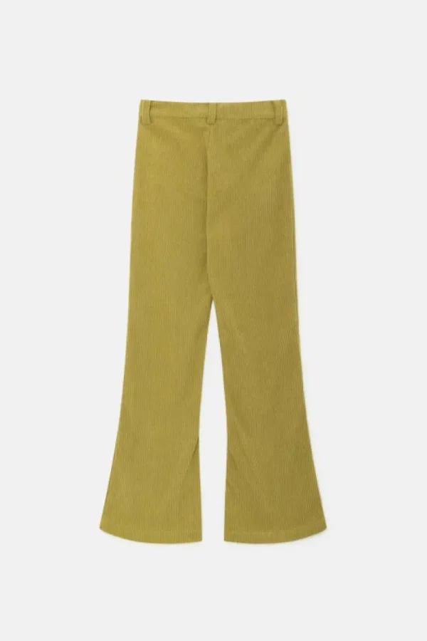 Pantalón de niña de pana verde-MINI Cheap