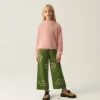 Pantalón de niña de punto con estampado floral-MINI Sale