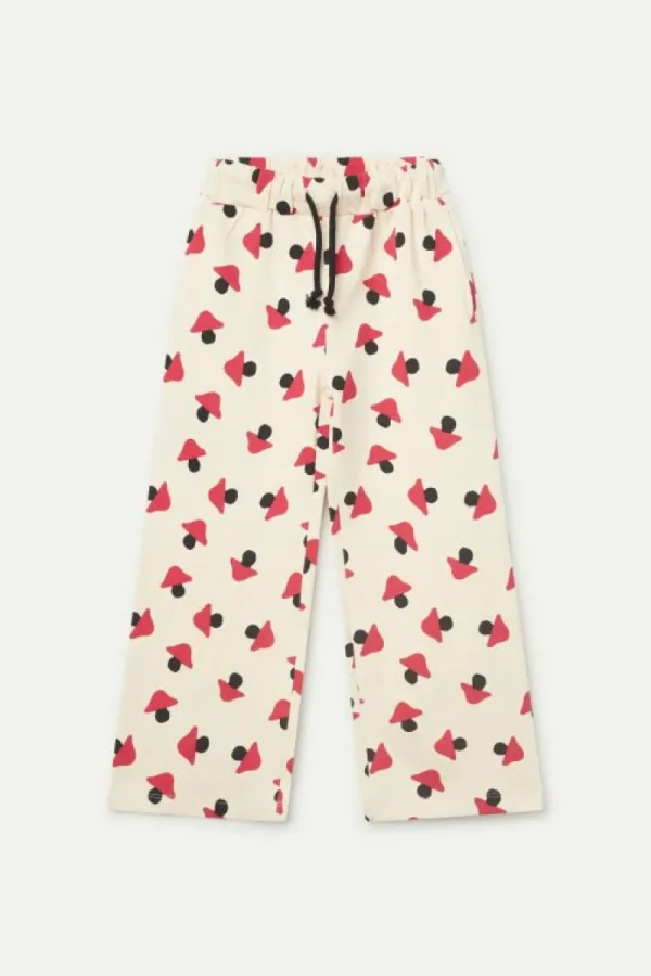 Pantalón de niña estampado de setas beige-MINI New