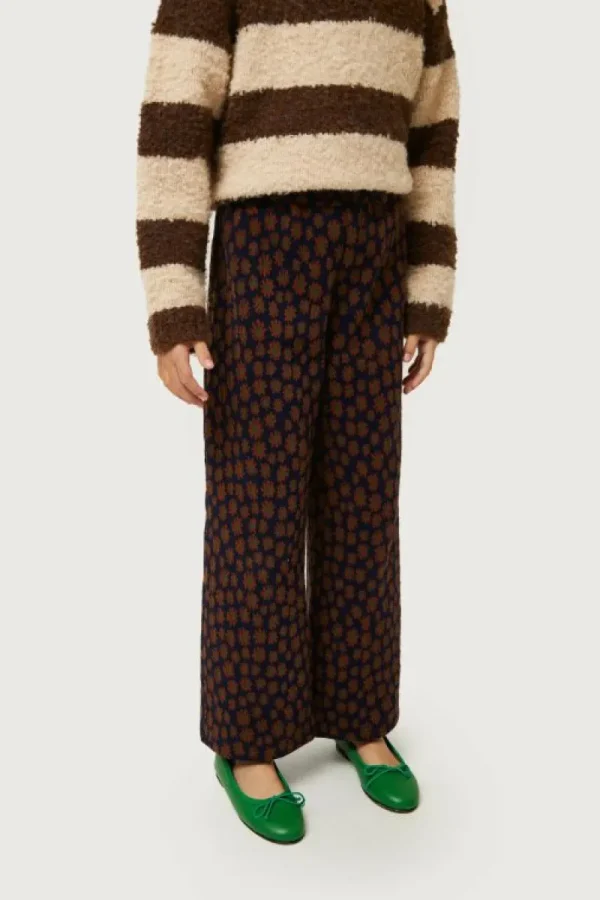 Pantalón de niña estampado floral azul-MINI Discount