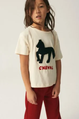 Pantalón de niña largo elástico granate-MINI Store