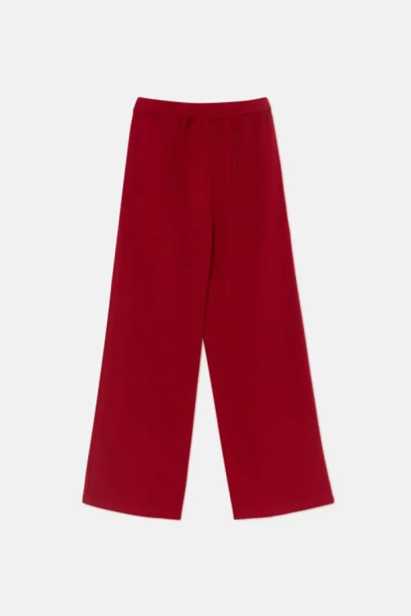 Pantalón de niña largo elástico granate-MINI Store