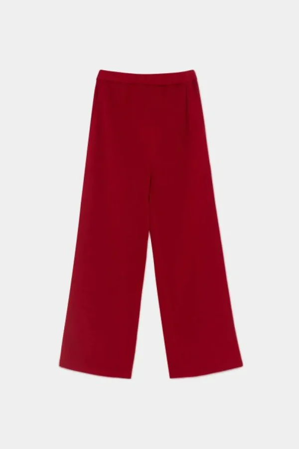 Pantalón de niña largo elástico granate-MINI Store