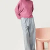 Pantalón de piel sintética gris-COMPAÑIAFANTASTICA Online