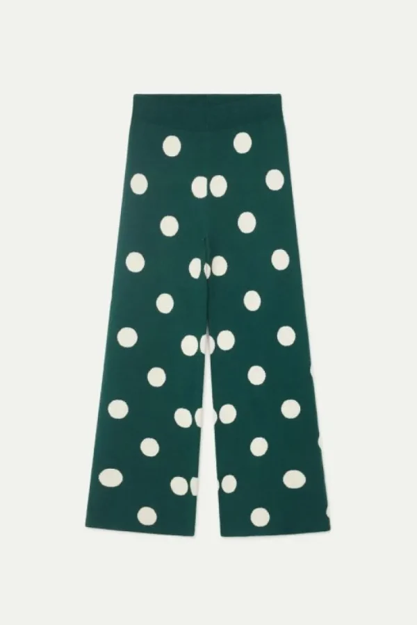 pantaln_de_punto_jacquard_1-4.webp Pantalón de punto jacquard estampado de lunares blancos-COMPAÑIAFANTASTICA Best Sale