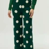 pantaln_de_punto_jacquard_3-4.webp Pantalón de punto jacquard estampado de lunares blancos-COMPAÑIAFANTASTICA Best Sale