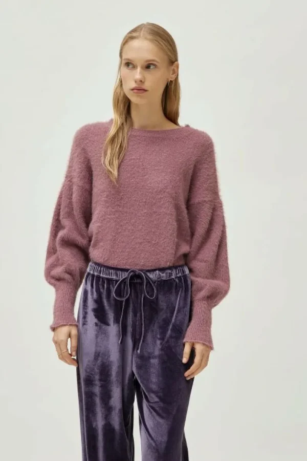 Pantalón de terciopelo morado-COMPAÑIAFANTASTICA Discount