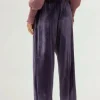 Pantalón de terciopelo morado-COMPAÑIAFANTASTICA Discount