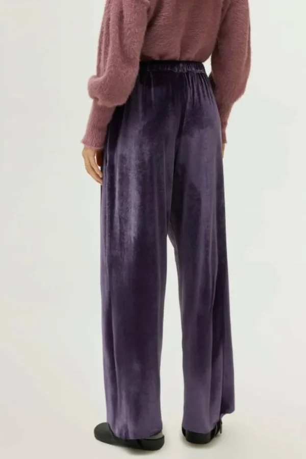 Pantalón de terciopelo morado-COMPAÑIAFANTASTICA Discount