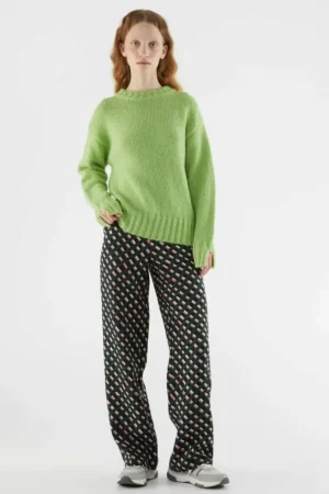 Pantalón largo de traje con estampado geométrico-COMPAÑIAFANTASTICA Shop