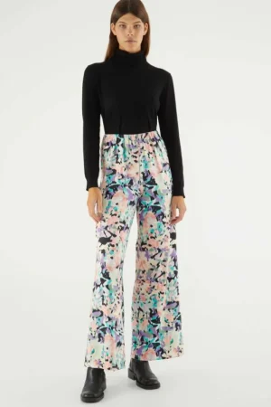 Pantalón largo elástico con estampado fantasía-COMPAÑIAFANTASTICA Cheap
