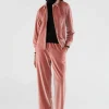 Pantalón largo elástico de terciopelo rosa-COMPAÑIAFANTASTICA Best