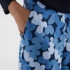 Pantalón largo recto con estampado abstracto azul-COMPAÑIAFANTASTICA New