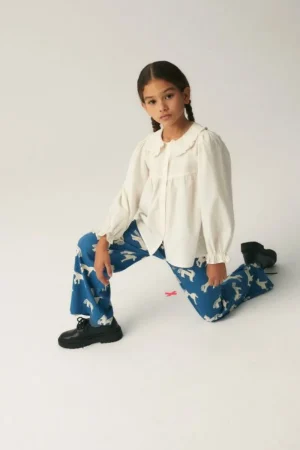 Pantalón largo unisex de algodón con estampado de caballos-MINI Store
