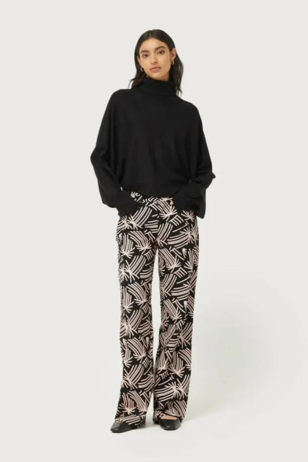 Pantalón recto con estampado abstracto Fénix-COMPAÑIAFANTASTICA Cheap