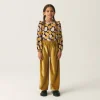 Pantalón unisex en terciopelo amarillo-MINI Best