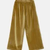 Pantalón unisex en terciopelo amarillo-MINI Best