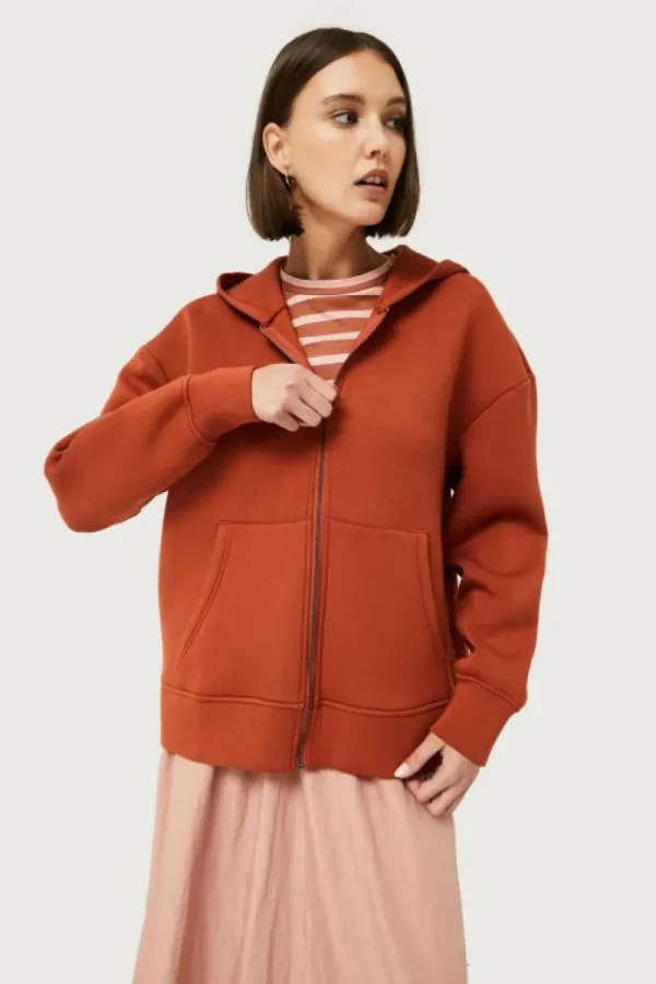 Sudadera con capucha marrón-COMPAÑIAFANTASTICA Flash Sale