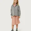 Sudadera de niña con capucha gris-MINI Sale