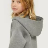 Sudadera de niña con capucha gris-MINI Sale