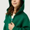Sudadera de niña con capucha verde-MINI Hot