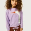 Sudadera de niña con print de garza-MINI Clearance