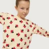 Sudadera de niña estampado de setas beige-MINI Online