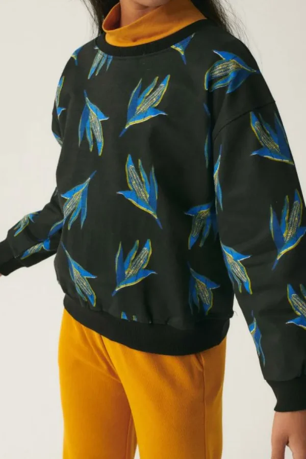 Sudadera unisex de felpa con estampado de mazorcas-MINI Store