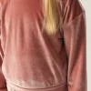 Sudadera unisex en terciopelo rosa-MINI Sale