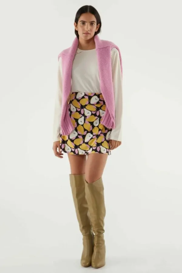 Top básico de manga larga con volantes blanco-COMPAÑIAFANTASTICA Hot