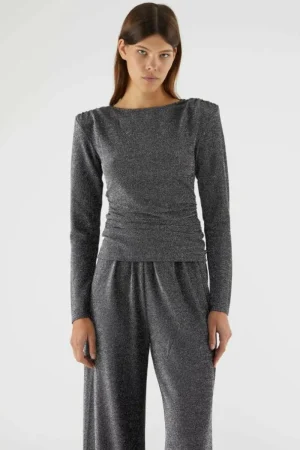 top_de_manga_larga_brilla_0.webp Top de manga larga brillante plateado-COMPAÑIAFANTASTICA Online