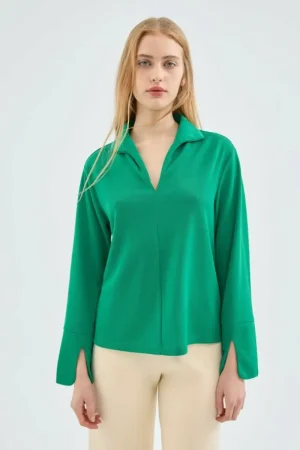 top_de_manga_larga_con_cu_0.webp Top de manga larga con cuello solapa verde-COMPAÑIAFANTASTICA Discount