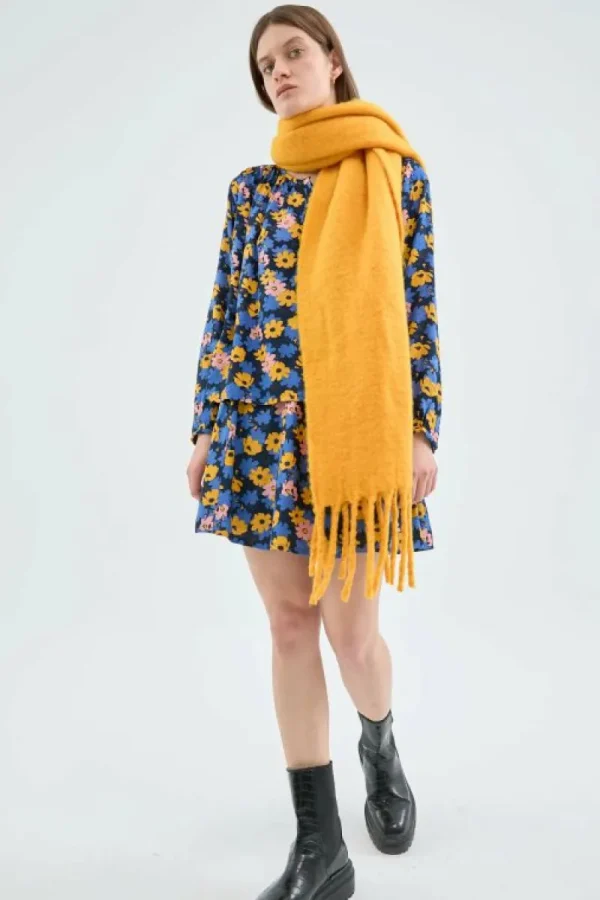 Top de manga larga con estampado floral-COMPAÑIAFANTASTICA Hot