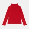 Top de niña con cuello alto rojo-MINI Fashion