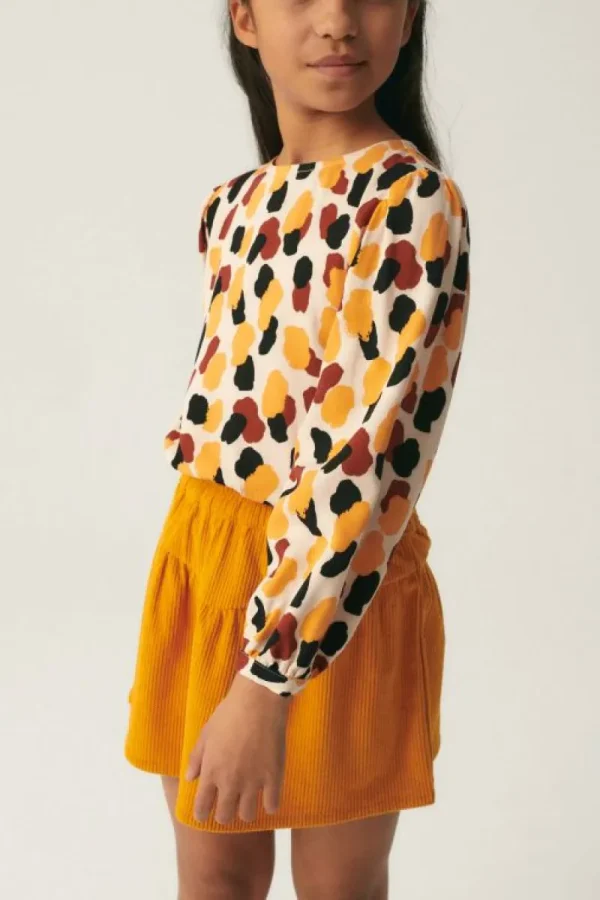 Top de niña con estampado de lunares-MINI Best Sale