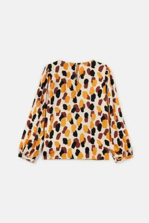 Top de niña con estampado de lunares-MINI Best Sale