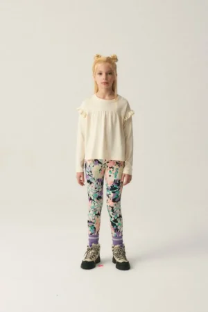 Top de niña con volantes blanco-MINI Flash Sale