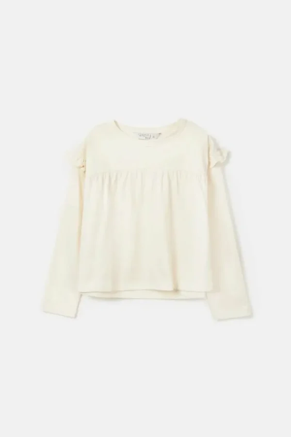 Top de niña con volantes blanco-MINI Flash Sale