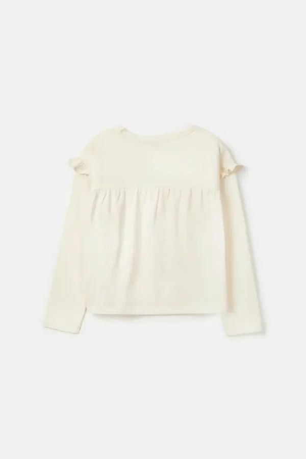 Top de niña con volantes blanco-MINI Flash Sale