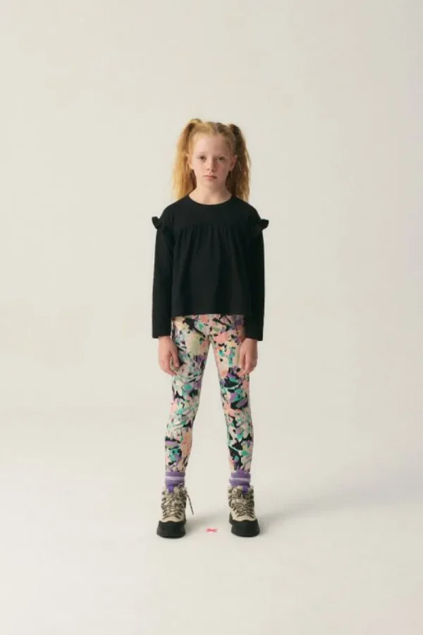 Top de niña con volantes negro-MINI Shop