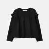 Top de niña con volantes negro-MINI Shop
